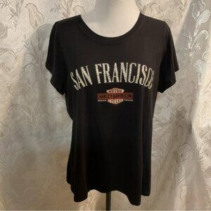 Harley-Davidson Black Dudley Perkins Co. T-Shirt With Bling